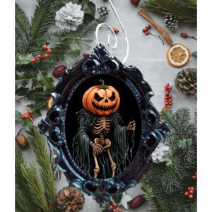 Death Jack-O-Lantern Christmas Tree Ornament Merry Gothmas Happy Creepmas